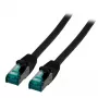 Tīkla kabelis EFB Elektronik MK6001.0,5B RJ-45 Cat6a 0,5 m melns
