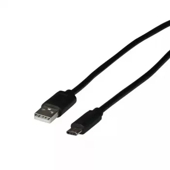 USB kabelis EFB Elektronik EBUSBC-USB20AK.1 USB 2.0 1 m USB C USB A Melns