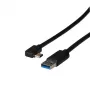USB A uz USB C kabelis EFB Elektronik EBUSBC-USBC5GAK.1 — 1 m, USB 3.2 Gen 1 (5 Gbit/s), melns