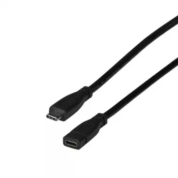 USB kabelis EFB Elektronik EBUSBC-USBC10GE.0,2 USB 3.2 Gen 2 0,2 m USB C Melns