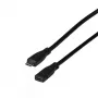 USB kabelis EFB Elektronik EBUSBC-USBC10GE.0,2 USB 3.2 Gen 2 0,2 m USB C Melns