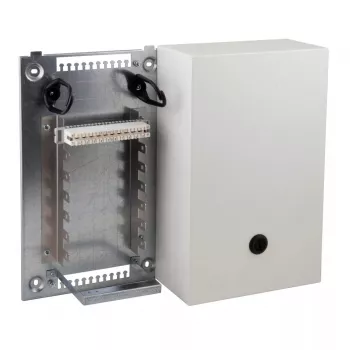 Elektrosadalnes skapis EFB Elektronik 46019N.1V1 — metāla elektriskā kārba, 330×120×550 mm, balta