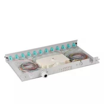 EFB Elektronik B71901L12OM3 optisko šķiedru adapteris LC Aqua pelēka daudzmodu