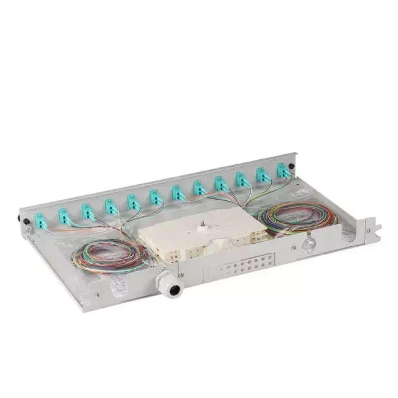 EFB Elektronik B71901L12OM3 optisko šķiedru adapteris LC Aqua pelēka daudzmodu