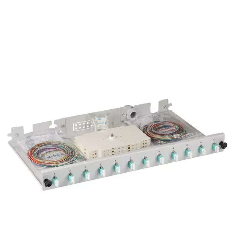 EFB Elektronik B71901L12OM3 optisko šķiedru adapteris LC Aqua pelēka daudzmodu