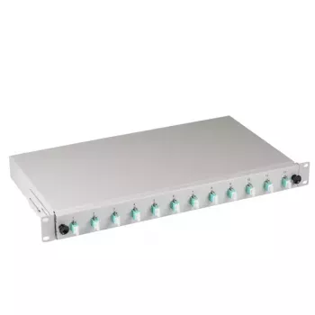 EFB Elektronik B71901L12OM3 optisko šķiedru adapteris LC Aqua pelēka daudzmodu