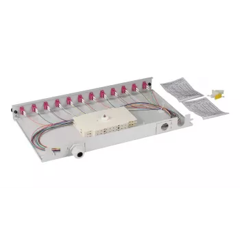 Patch panel EFB Elektronik BA71901L12OM4 1U LC OM4 pelēka