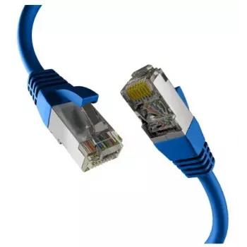 Tīkla kabelis M-Cab EC020200237 RJ-45 Cat8.1 2 m zils