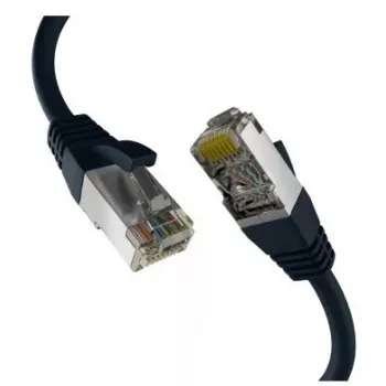 Tīkla kabelis M-Cab EC020200303 RJ-45 Cat8.1 2 m Melns