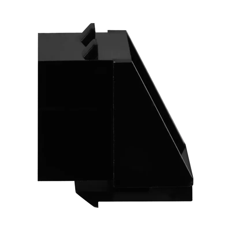 Plāksteru paneļa piederums EFB Elektronik 38018.4-100, melns poliuretāns, platums 16,5 mm, dziļums 18,1 mm