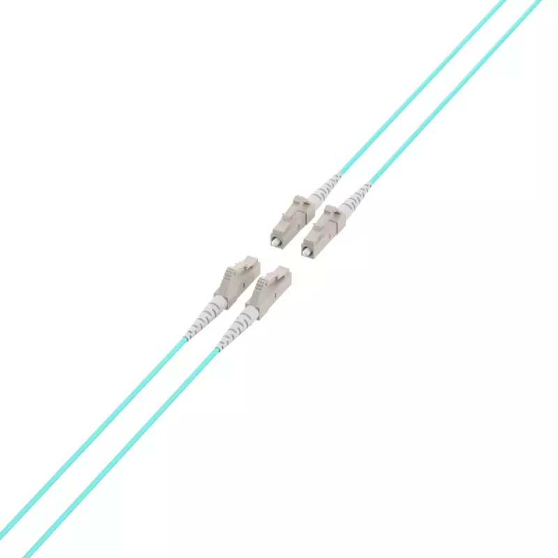 Optiskās šķiedras kabelis EFB Elektronik O8303S10OM3 4x LC OM3 10 m Akva, Bēšs, Melns