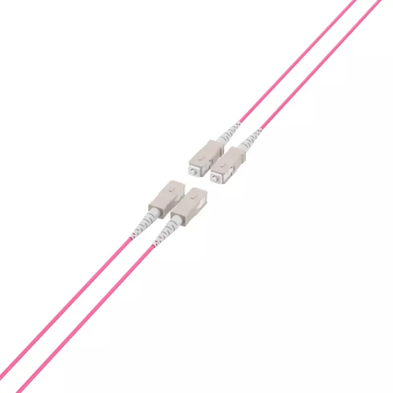 Optiskās šķiedras kabelis EFB Elektronik O8301S10OM4 4x SC OM4 10 m Bēša Melna fuksīna