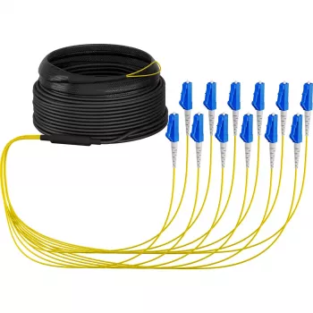 Optiskās šķiedras kabelis EFB Elektronik O8342S10OS2 12x LC OS2 10 m Melns Zils Dzeltens