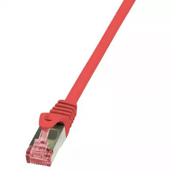 Tīkla kabelis LogiLink 0,25 m, sarkans, RJ-45, Cat6 S/FTP