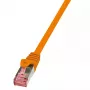Tīkla kabelis LogiLink 0,5 m RJ-45 Cat6 S/FTP oranžs