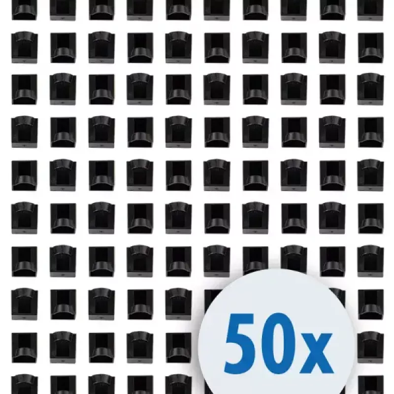 Electronic connector cap LogiLink MP0062 Melns 50 pcs