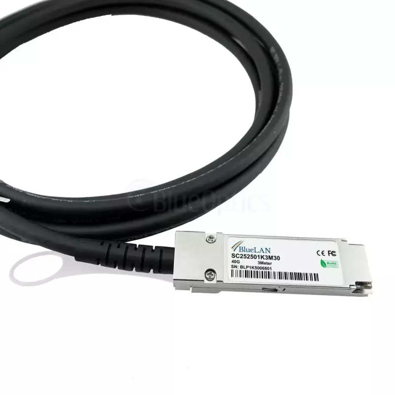 Tīkla kabelis BlueOptics 720202-B21-BL QSFP InfiniBand 5m Melns