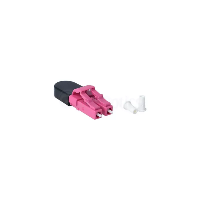 Optisko šķiedru adapteris LC BlueOptics BOLBLCOM4 Melns Rozā