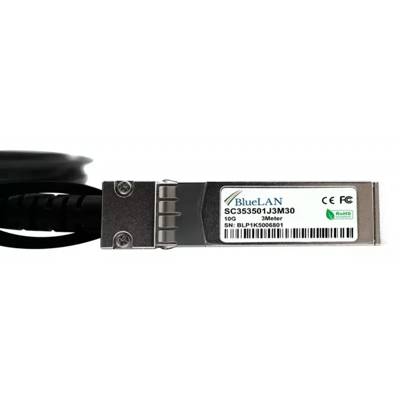 InfiniBand/optiskās šķiedras kabelis BlueOptics R9D20A-BL 3 m SFP+ vīr./vīr.