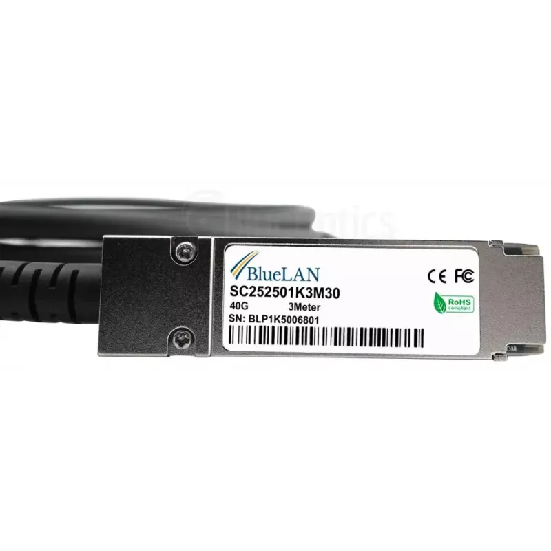 InfiniBand/optiskās šķiedras kabelis BlueOptics X66100-1-BL 1 m QSFP