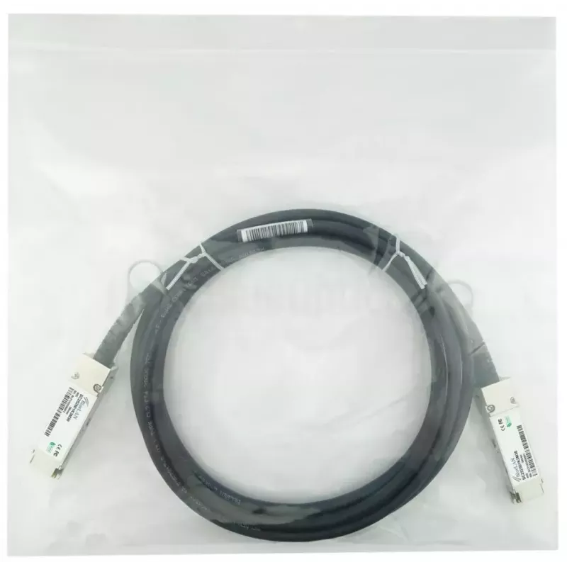 BlueOptics InfiniBand/optiskās šķiedras kabelis 3 m QSFP Melns