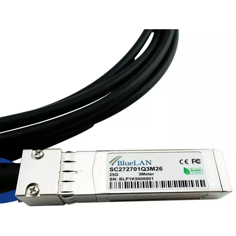 BlueOptics ET7302-DAC-2M-BL InfiniBand optiskās šķiedras kabelis 2m SFP28