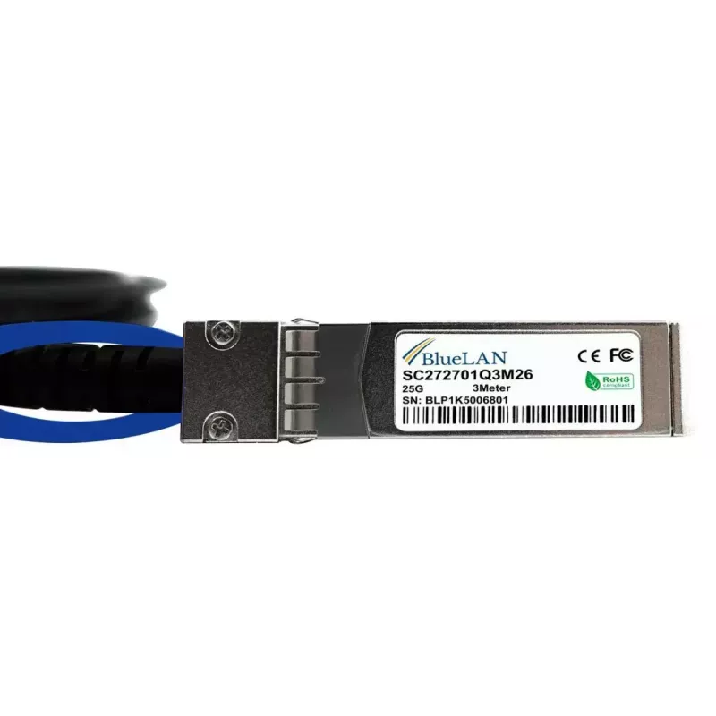 InfiniBand/optiskās šķiedras kabelis BlueOptics VXFJY-BL 3 m SFP28