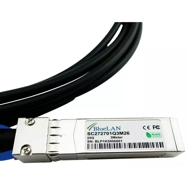 InfiniBand/optiskās šķiedras kabelis BlueOptics X66130-3-BL 3 m SFP28