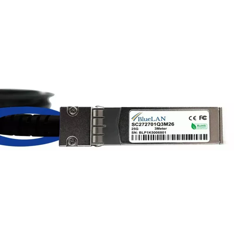 InfiniBand/optiskās šķiedras kabelis BlueOptics X66130-3-BL 3 m SFP28