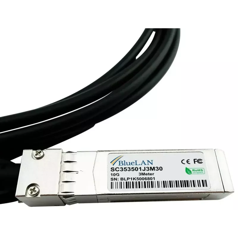 InfiniBand/šķiedru optikas kabelis SFP+ BlueOptics UACC-DAC-SFP10-2M-BL 2m