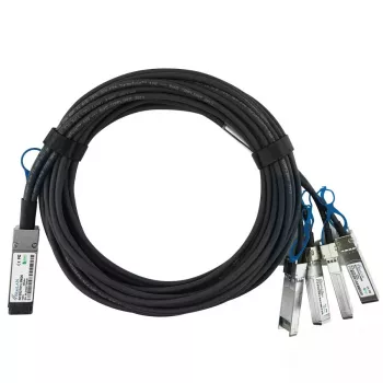 Tīkla kabelis BlueOptics 100G2X25GPD2M-LEG-BL QSFP 4xSFP28 InfiniBand 2m Melns