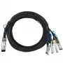 Tīkla kabelis BlueOptics 100G2X25GPD2M-LEG-BL QSFP 4xSFP28 InfiniBand 2m Melns