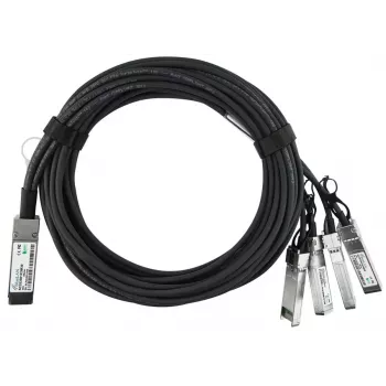 InfiniBand/optiskās šķiedras kabelis BlueOptics SFPPQSFP28-05-BL 5 m QSFP 4xSFP+