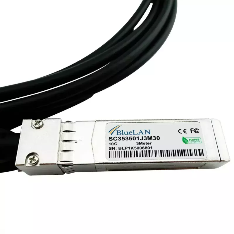 DAC kabelis BlueOptics DAC10G-2M-BL 2m SFP+ vīr./vīr.