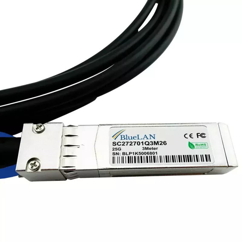 SFP28 DAC vads BlueOptics SFP28-DAC-1M-BL 1m vīriešu/vīriešu