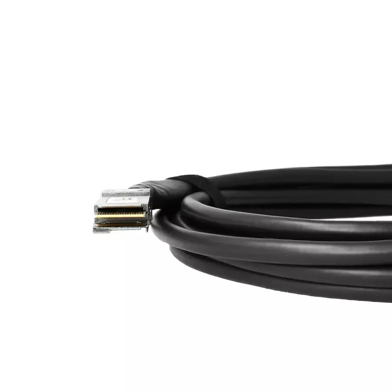 DAC kabelis BlueOptics PAN-QSFPDD-DAC-2M-BL QSFP-DD InfiniBand 2m Melns