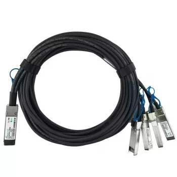 Tīkla kabelis BlueOptics 470-ABQF-BL QSFP28 4xSFP28 InfiniBand 2m Melns