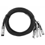 Tīkla kabelis BlueOptics JG329A-BL QSFP 4xSFP+ InfiniBand 1m Melns