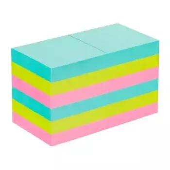 Pašlīmējošo piezīmju papīrs Post-It 3M 622-12SS-COS, kvadrātveida 47,6×47,6 mm, 90 lapas, zilas/zaļas/rozā