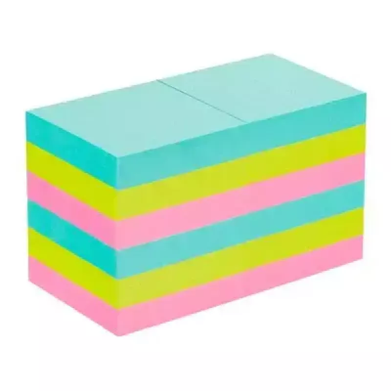 Pašlīmējošo piezīmju papīrs Post-It 3M 622-12SS-COS, kvadrātveida 47,6×47,6 mm, 90 lapas, zilas/zaļas/rozā