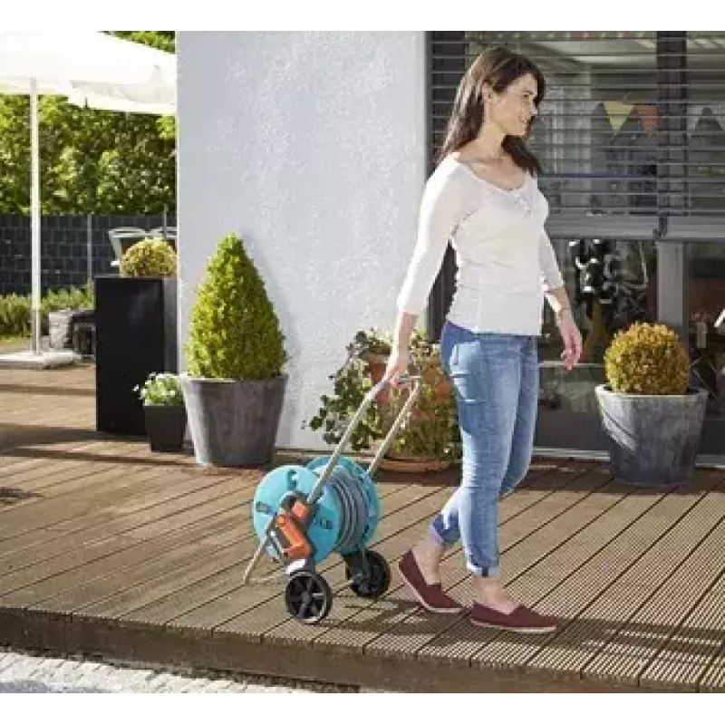 Gardena CleverRoll S šļūtenes spoles komplekts 20 m, tirkīza/pelēks (18502-20)