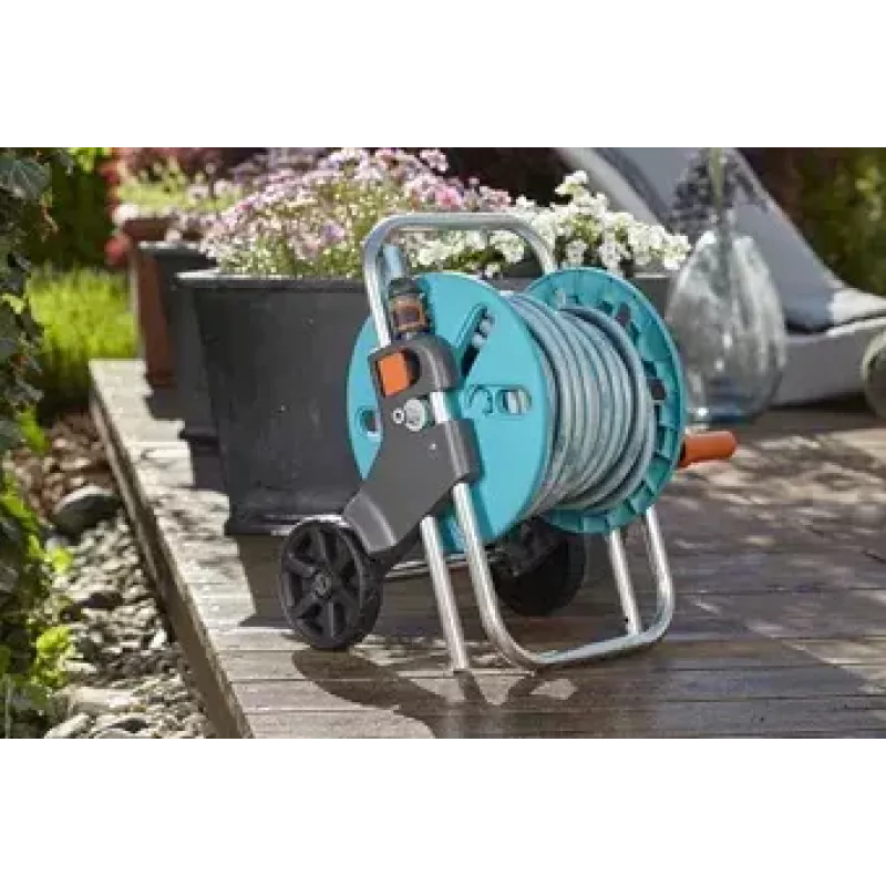 Gardena CleverRoll S šļūtenes spoles komplekts 20 m, tirkīza/pelēks (18502-20)