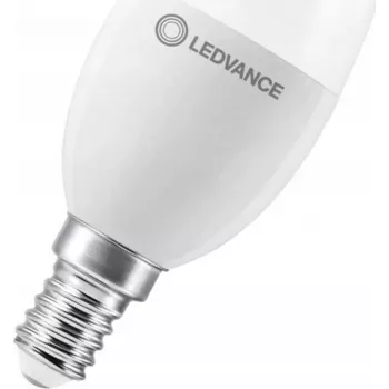 LED spuldze Ledvance 4.9W (atb. 40W) E14 B35 470 lm 2700K dimmējama matēta svece