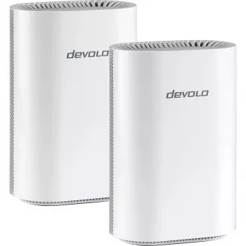 WiFi 7 Mesh maršrutētāju komplekts Devolo BE6500 2 gab. (balts) - divu mezglu tīkla sistēma