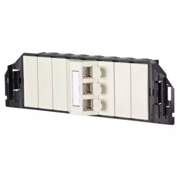 RJ-45 kontaktligzda MetzConnect 1309310301-E Melns Balts 6.e kategorija