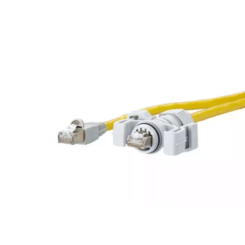 Tīkla kabelis METZ CONNECT E-DAT V6 10 m Cat6 S/FTP dzeltens