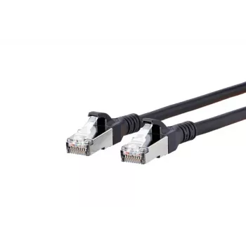 Tīkla kabelis METZ CONNECT Cat6A 5m Melns