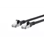 Tīkla kabelis METZ CONNECT Cat6A 5m Melns