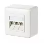 RJ-45 kontaktligzda METZ CONNECT 130B11D30002-E Balta