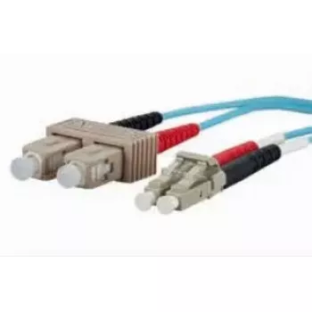 Optisko šķiedru kabelis METZ CONNECT 151J1EOJO20E 2x SC 2x LC OM3 2 m Aqua